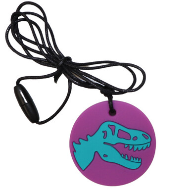 Jellystone Chew Necklace - Dino Purple