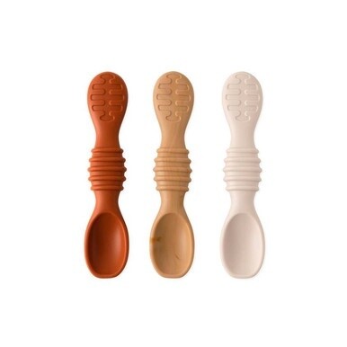 Bumkins Silicone Dipping Spoon 3pk - Rocky Road