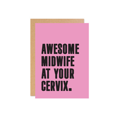 Viva La Vulva Greeting Card - Awesome Midwife At Your Cervix