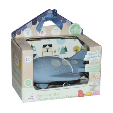 Tikiri Natural Rubber Toy Gift Box - Plane