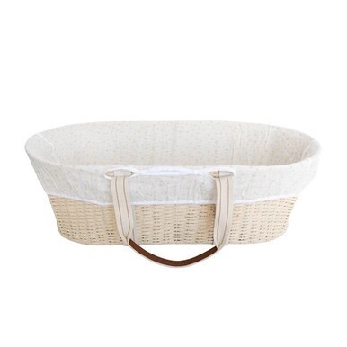 Nestling Moses Basket Muslin Liner - Sage