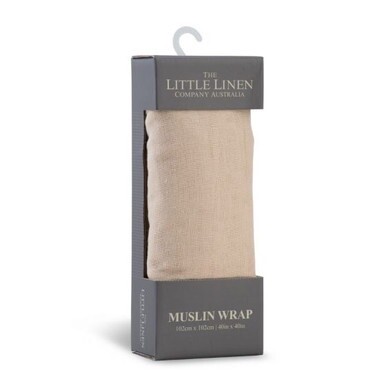 Little Linen Muslin Wrap - Nectar Sand