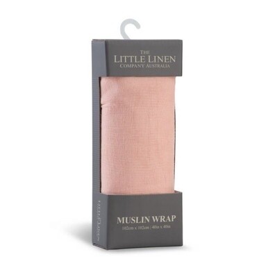 Little Linen Muslin Wrap - Harvest Pink