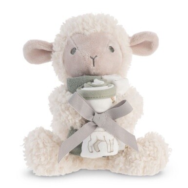 Little Linen Plush Toy & Washers - Farmyard Lamb
