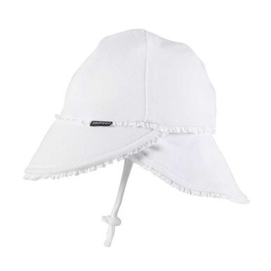 Bedhead Hats Legionnaire Hat Ruffle Trim - White