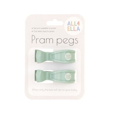 All4Ella Pram Pegs - Sage