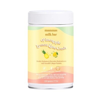 Mammas Milk Bar Pineapple Lemon &amp; Lime Crush Hydration Electrolyte Drink