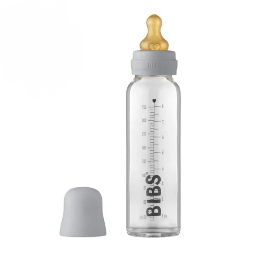 BIBS Glass Bottle 225ml - Cloud