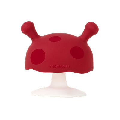 Mombella Mushroom Teether - Chimney Red