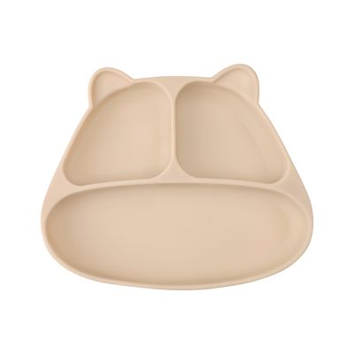 Mombella Panda Silicone Suction Plate - Light Brown