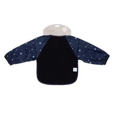 All4Ella Long Sleeve Bib - Star Blue