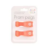 All4Ella Pram Pegs - Coral