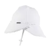 Bedhead Hats Legionnaire Hat Ruffle Trim - White