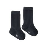 Organic Cotton Rib Socks - Navy