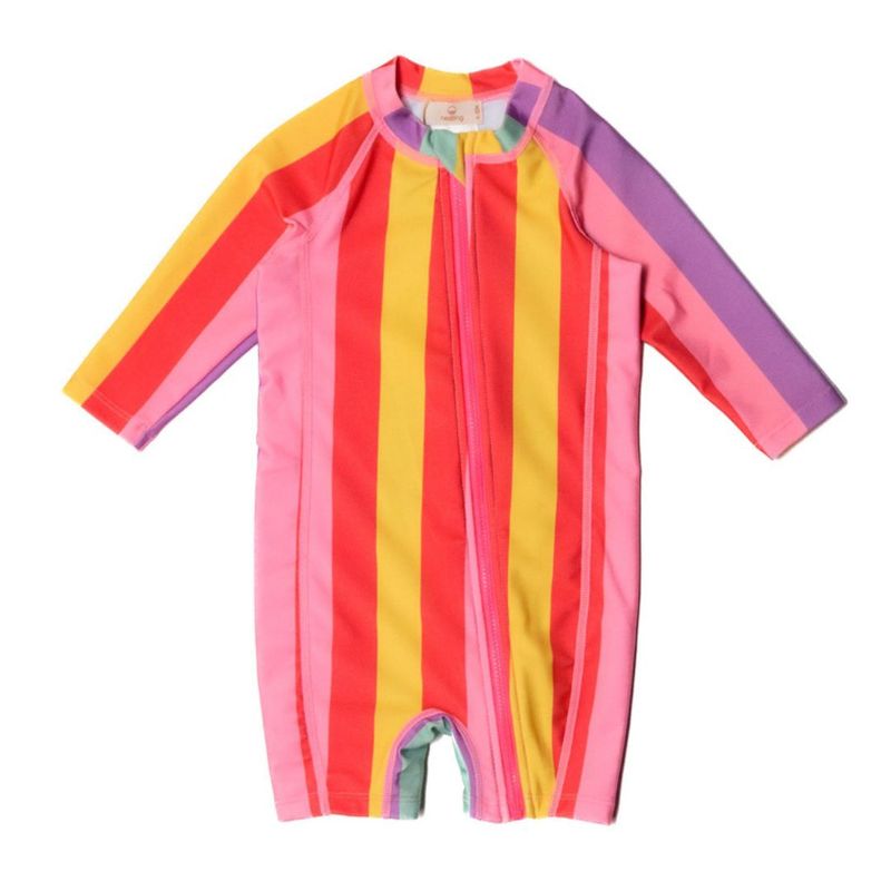 Neon by Nesting Shortie Swimmers - Unicorn Stripe, Colour: 6-12m