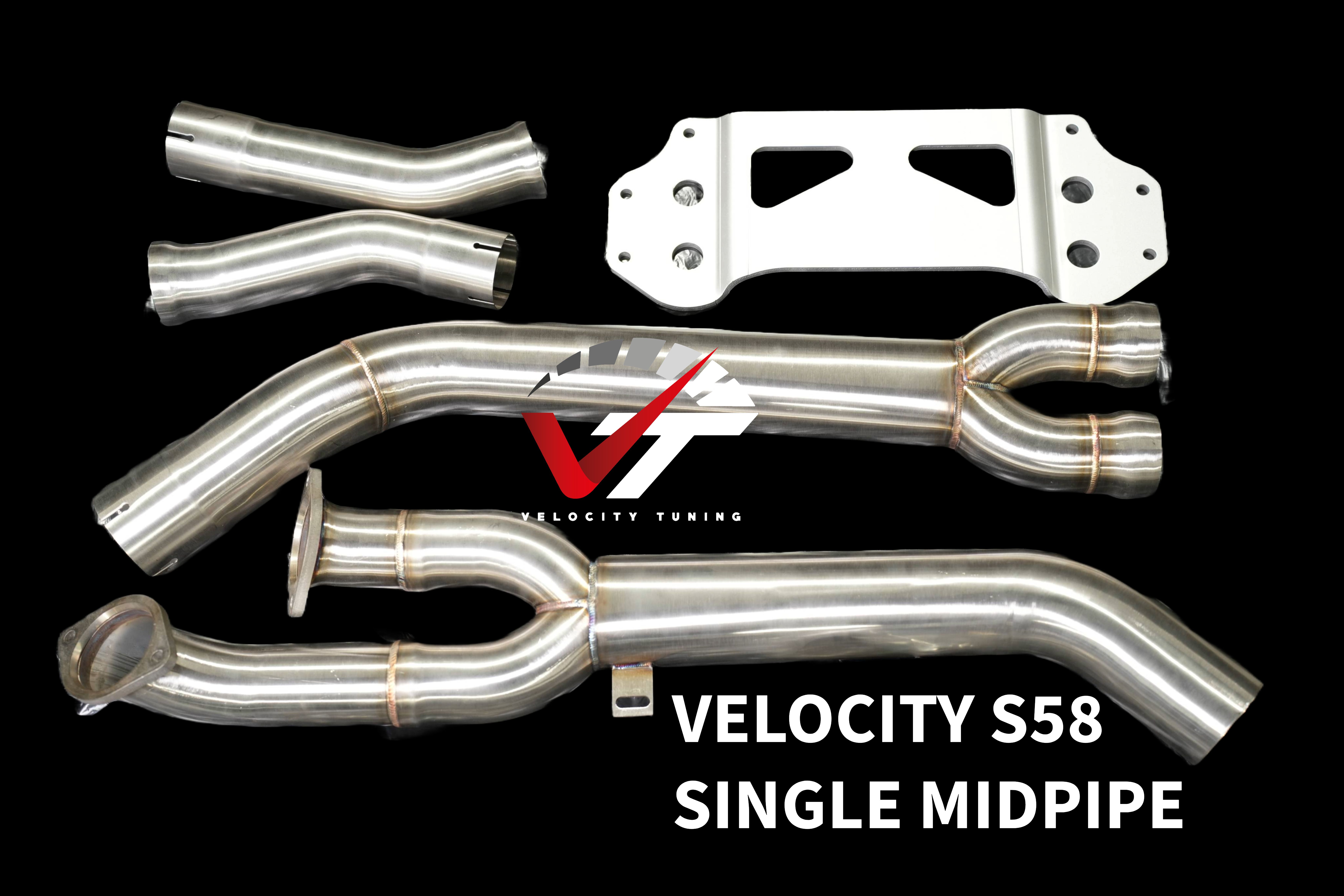 S58 G80 G82 G87 M2 M3 M4 / X3M LCI Single Midpipe (res or non res)