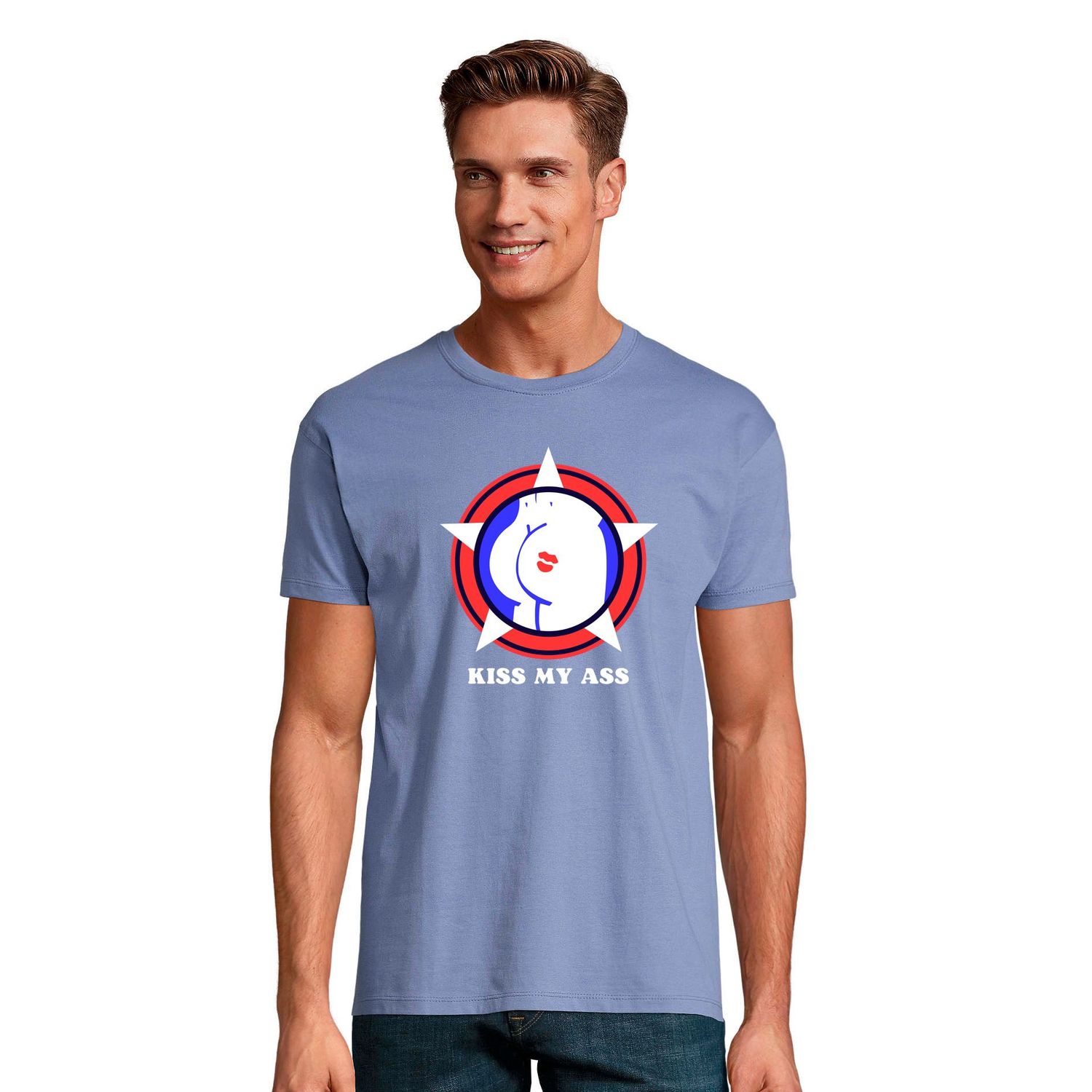 Camiseta Wood color azul