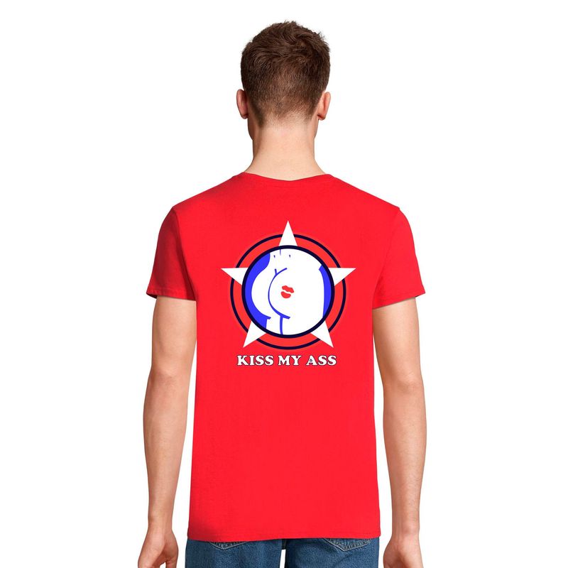 Camiseta Wolf color rojo