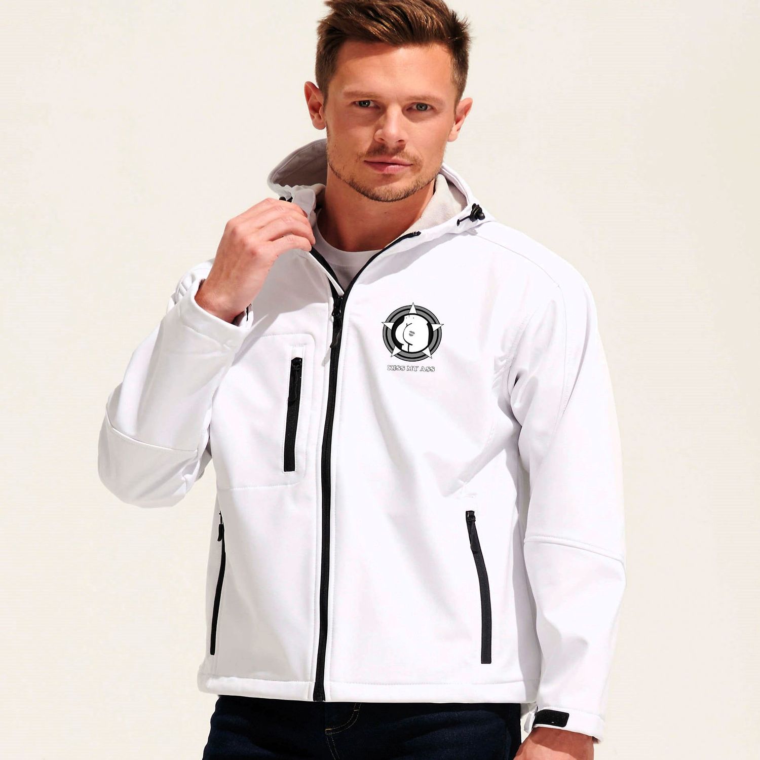 Softshell Cougar color blanco