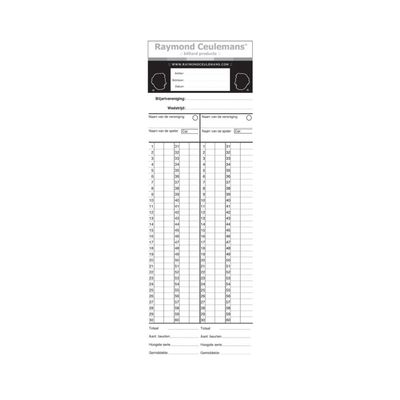 Raymond Ceulemans Telblok - 10 Stuks
