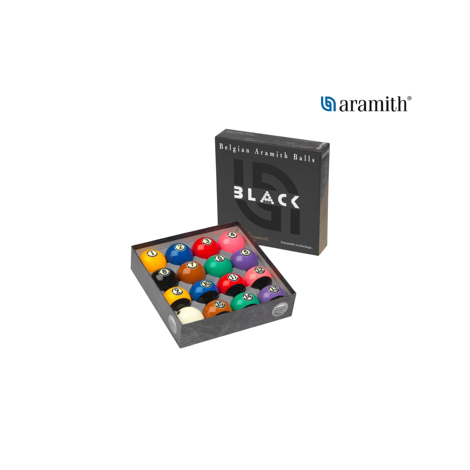 Aramith Poolballen Tournament Black Aramith Poolballen Tournament Black