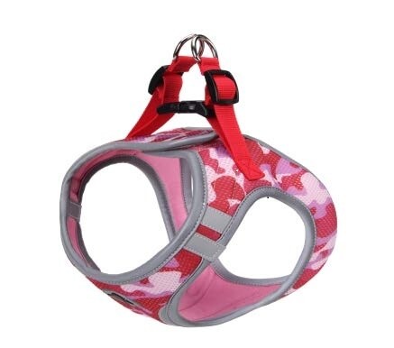 HIKING HARNESS REFLECTIVE CAMO PINK