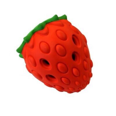 RUBBER TOY PANTON STRAWBERRY 8 x 8 x 10 cm