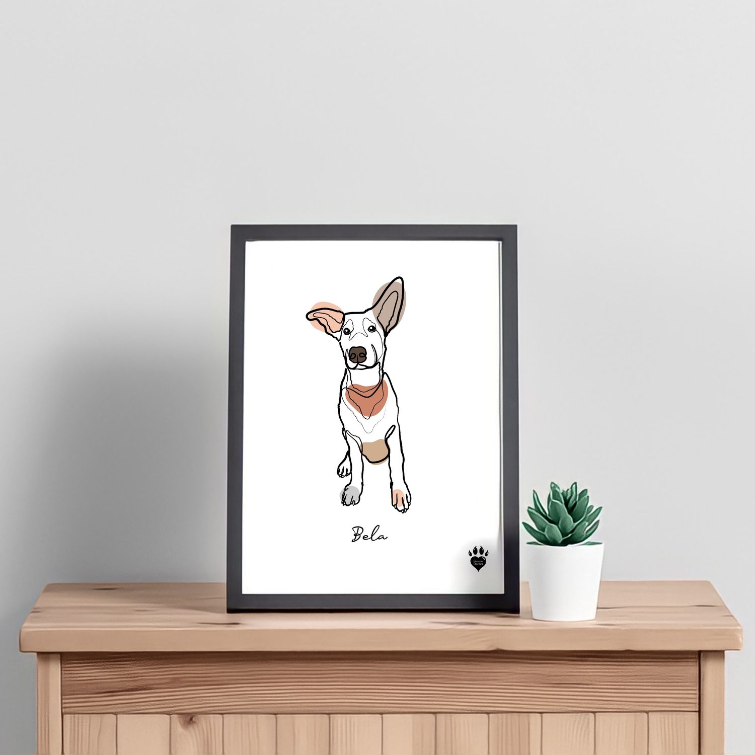 Line Art Pet Portrait