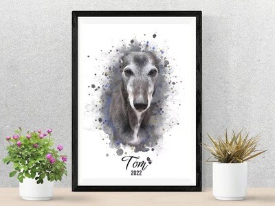 Watercolour Pet Portrait
