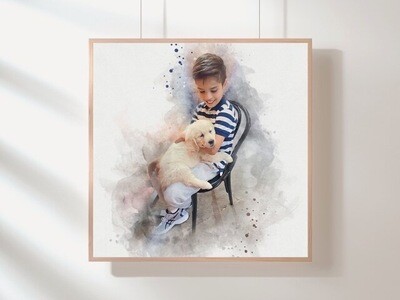 Watercolour Pet Portrait