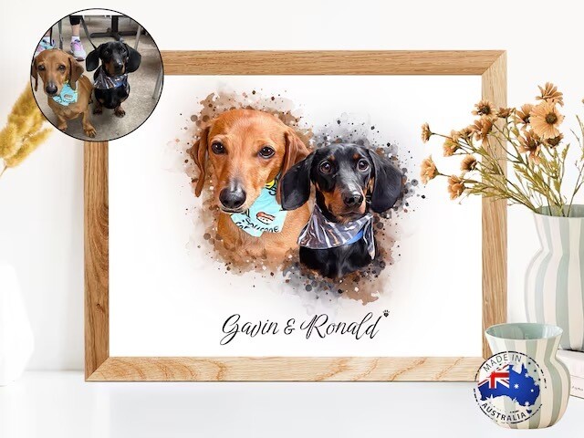 Watercolour Pet Portrait