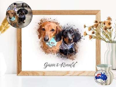 Watercolour Pet Portrait