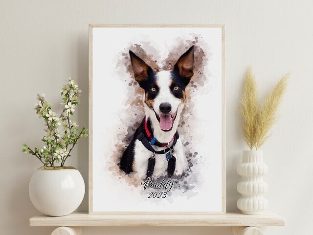Watercolour Pet Portrait