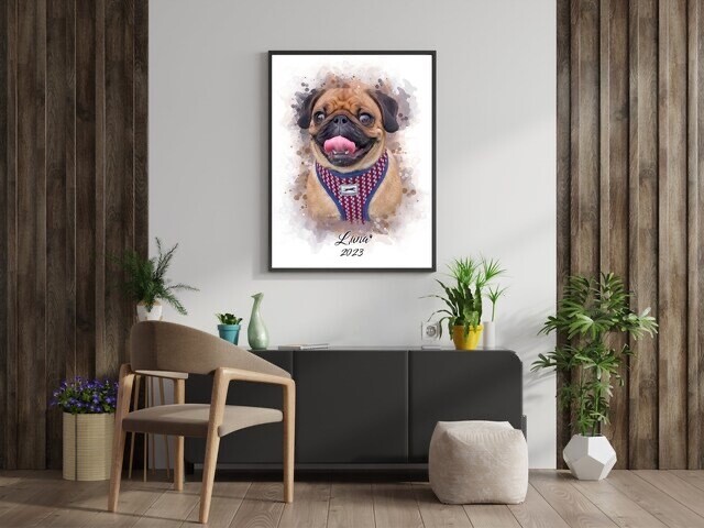 Watercolour Pet Portrait