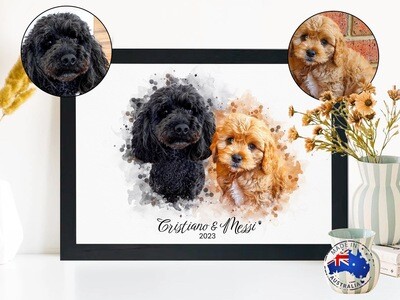 Watercolour Pet Portrait