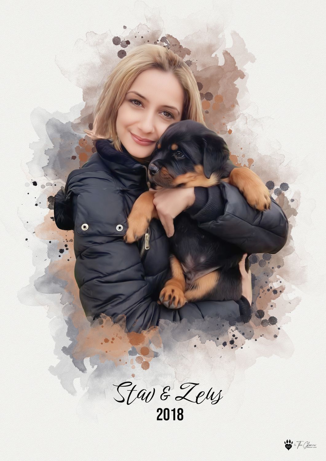 Watercolour Pet Portrait