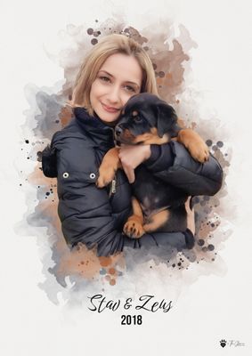 Watercolour Pet Portrait