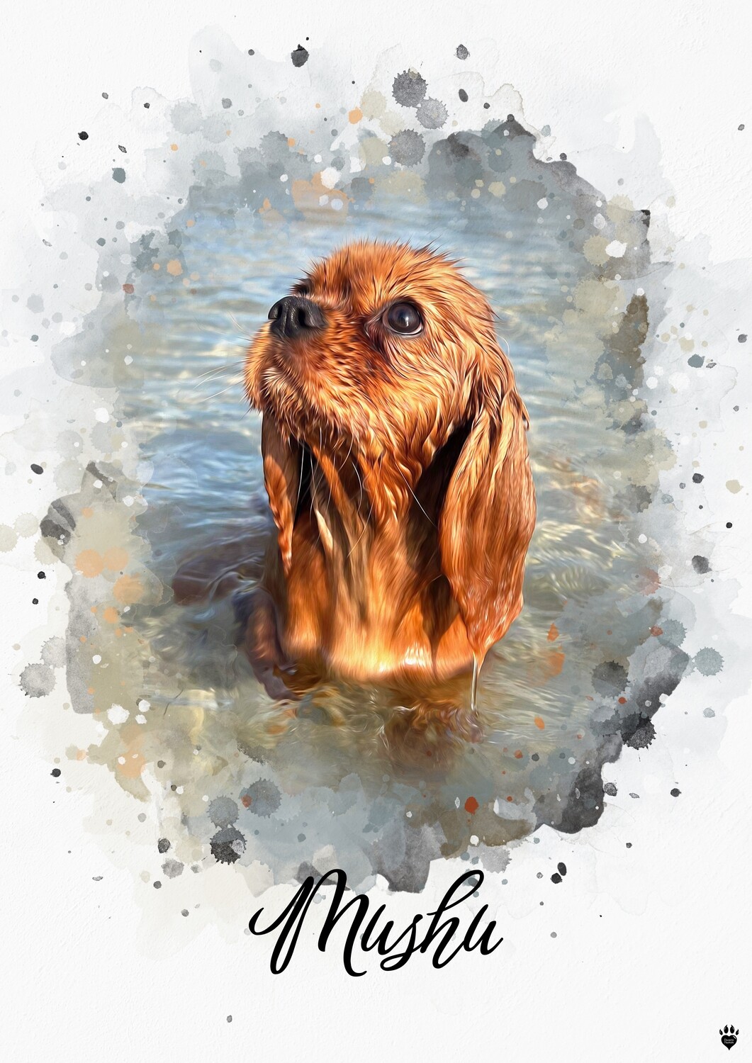 Watercolour Pet Portrait