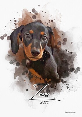 Watercolour Pet Portrait