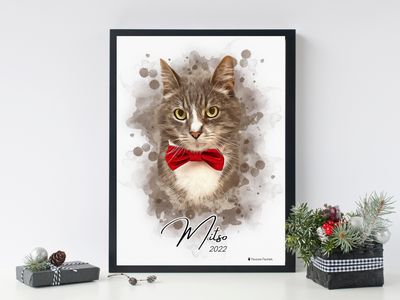 Watercolour Pet Portrait