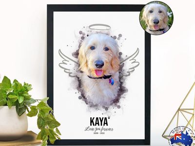 Memorial Watercolour Pet Portrait
