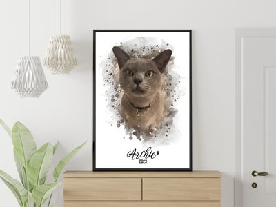 Watercolour Pet Portrait