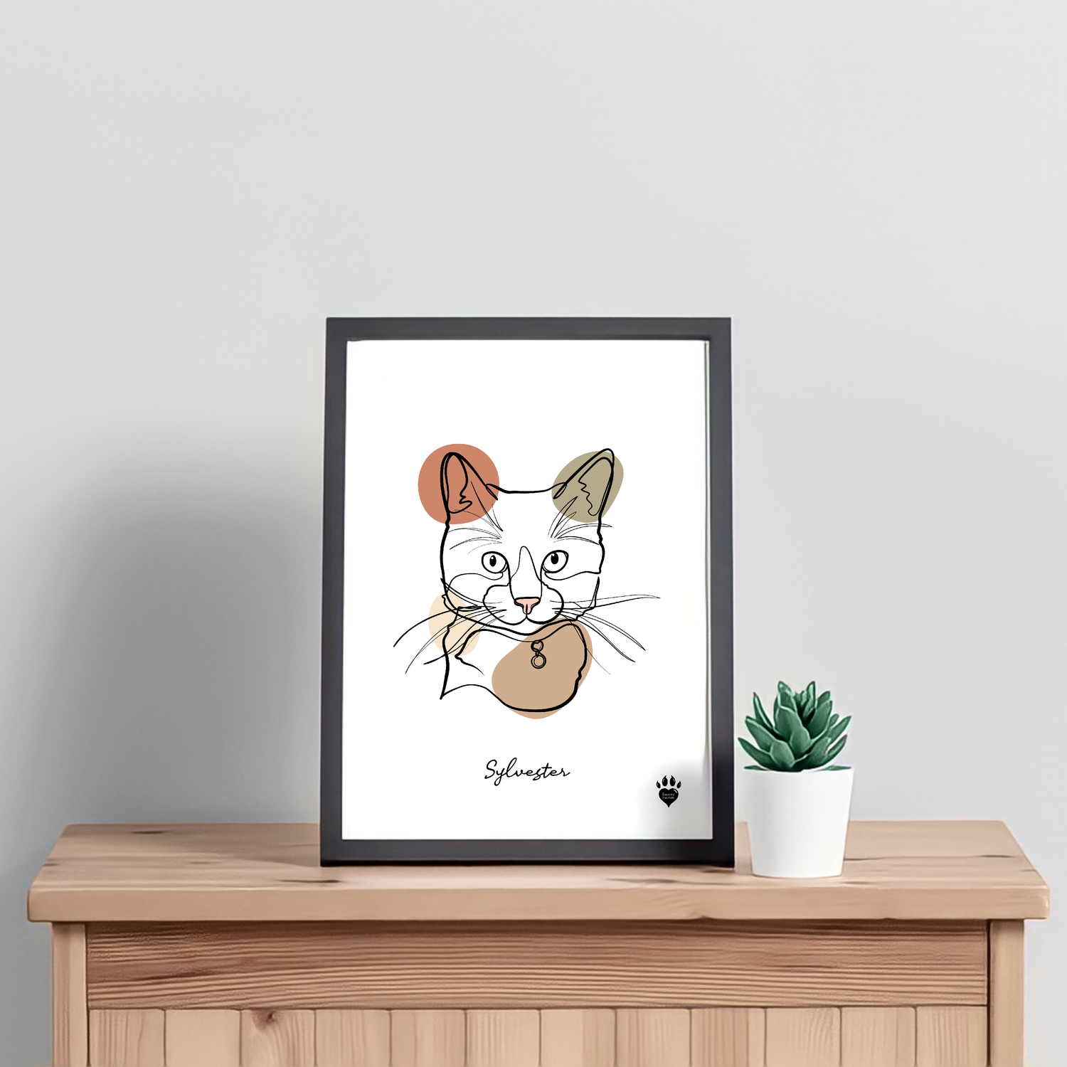 Line Art Pet Portrait