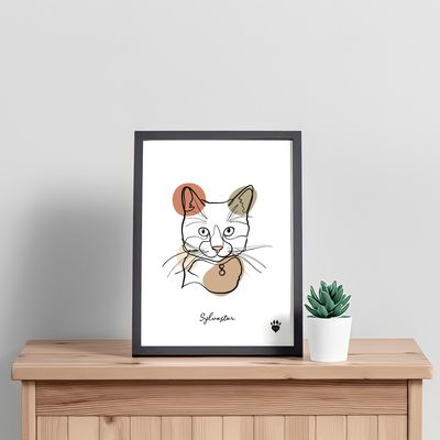 Line Art Pet Portrait