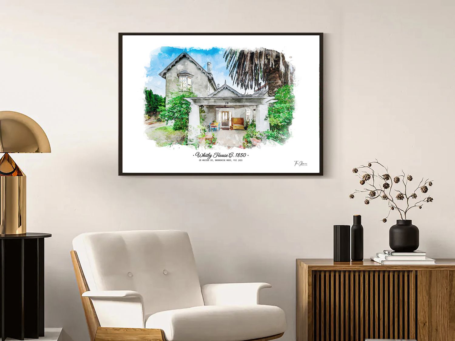 House Watercolour Portrait