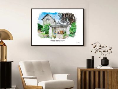 House Watercolour Portrait