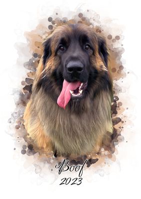 Watercolour Pet Portrait