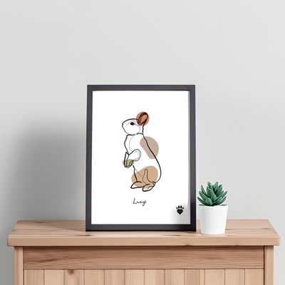 Line Art Pet Portrait