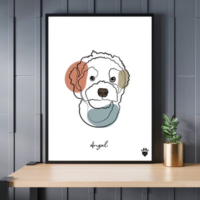 Line Art Pet Portrait