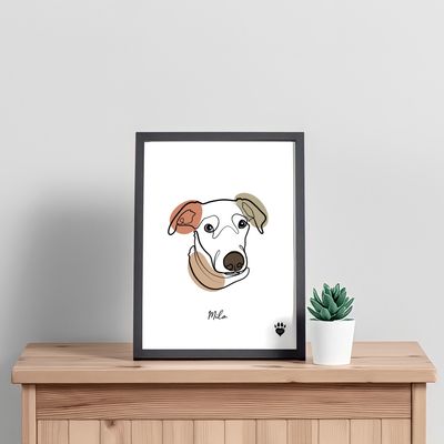Line Art Pet Portrait